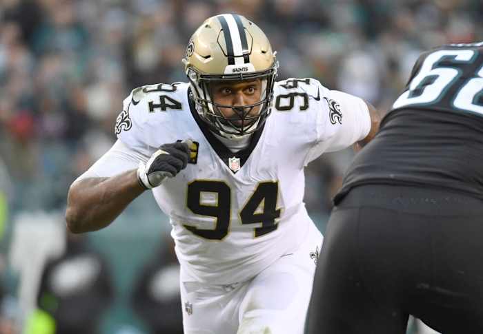 Saints DE Cameron Jordan rushes passer